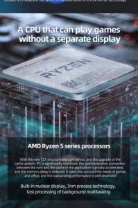 Imagem do Processador Ryzen 5 5600G de ângulo